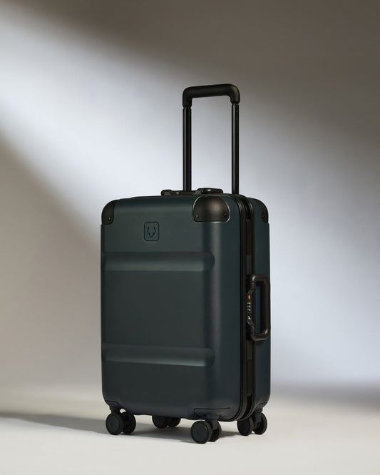 Antler Luggage -  Cabin Suitcase in Basalt Navy - Heritage Stripe - Standard Cabin Case | H1 4W Heritage Stripe Cabin in Basalt Navy | Premium Hard Shell Carry-On Suitcase