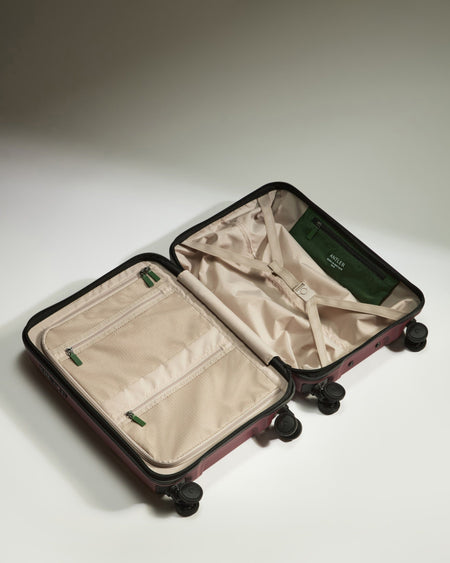 Antler Luggage -  Cabin Suitcase in Cedar Red - Icon Stripe - Hard Suitcase Icon Stripe Cabin in Cedar Red | Lightweight & Hard Shell Suitcase | Cabin Bag